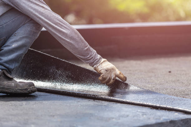Professional Basement Waterproofing technician working in Greencastle, IN